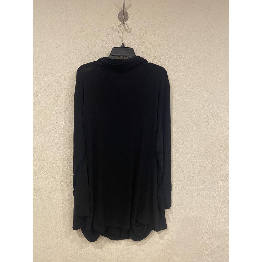 Stella & Dot Always Cardigan Womens 2XL Black Cowl Neck Tunic Long Sleeve Draped - Picture 5 of 5